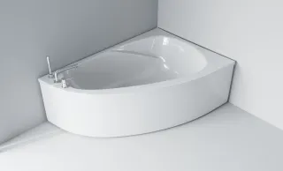 Ванна из искусственного камня Astra-Form Тиора 01010028 правая 155x105 см белый глянец